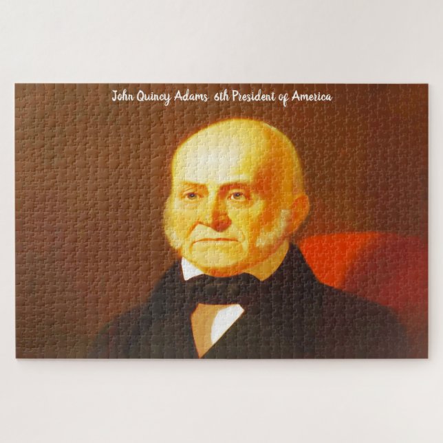 Quebra-cabeça John Quincy Adams 6º Presidente da América. (Horizontal)