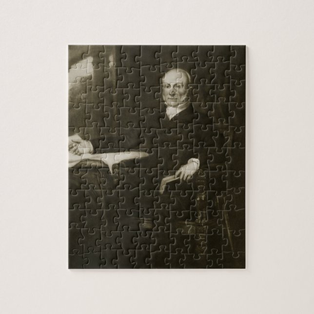 Quebra-cabeça John Quincy Adams, 6o presidente do Sta unido (Vertical)