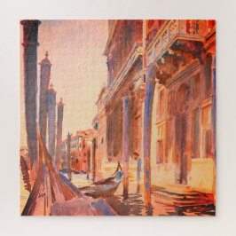 Quebra-cabeça John Singer Sargent Gondola Moorings Veneice  