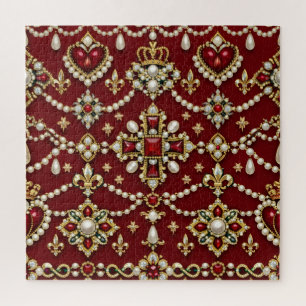 Quebra-cabeça Joias Mágicas de Design Inspirado em Maria Rainha