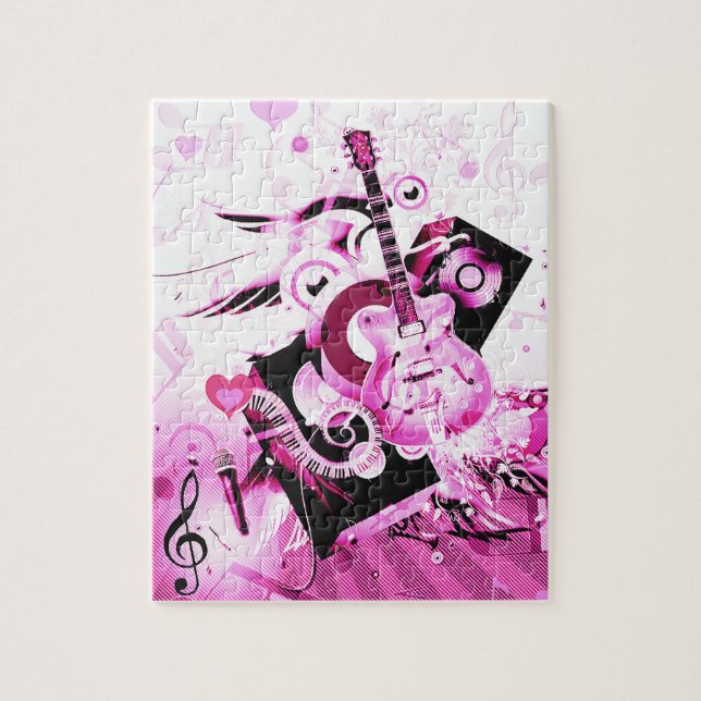 Quebra-cabeça Jornada de Música,Rosa_ (Vertical)