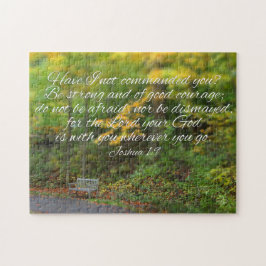 Quebra-cabeça Joshua 1:9 Bíblia Verse Christian Nature