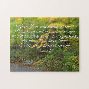 Quebra-cabeça Joshua 1:9 Bíblia Verse Christian Nature