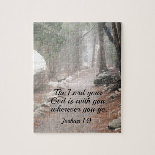 Quebra-cabeça Joshua 1:9 O Senhor que seu Deus está com você...