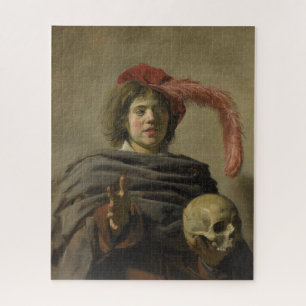 Quebra-cabeça Jovem com uma Caveira Arte Clássica
