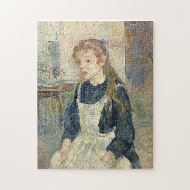Quebra-cabeça Jovem Menina com um Avental | Berthe Morisot (Vertical)