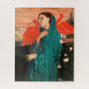Quebra-cabeça Jovem Mulher com Ibis por Edgar Degas