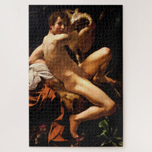 Quebra-cabeça Jovem Santo João Batista com Ram - Caravaggio