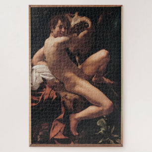 Quebra-cabeça Jovem Santo João Batista com Ram - Caravaggio