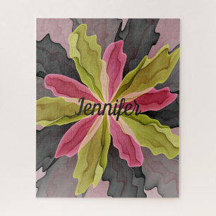 Quebra-cabeça Joy, verde rosa Antracite Fantasia Nome da Flor