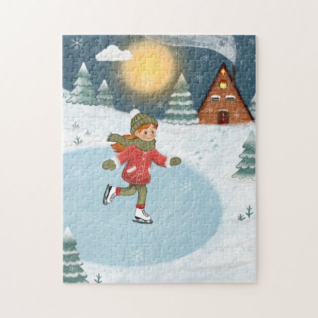 Quebra-cabeça "Joyful skater"  (Vertical)