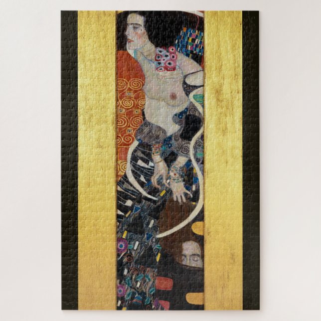 Quebra-cabeça Judith II Com Holofernes De Cabeça Por Gustav Klim (Vertical)