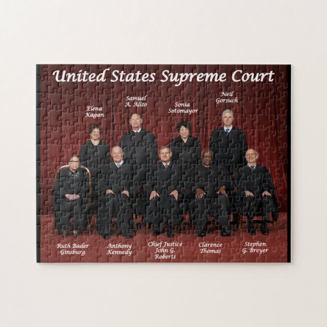 Quebra-cabeça Juizes do Tribunal Supremos dos Estados Unidos (Horizontal)