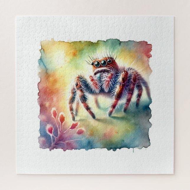 Quebra-cabeça Jumping Spider 170624AREF114 - Watercolor (Vertical)