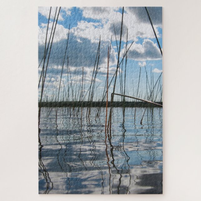 Quebra-cabeça Juncos no Rice Lake – Península Superior (Vertical)
