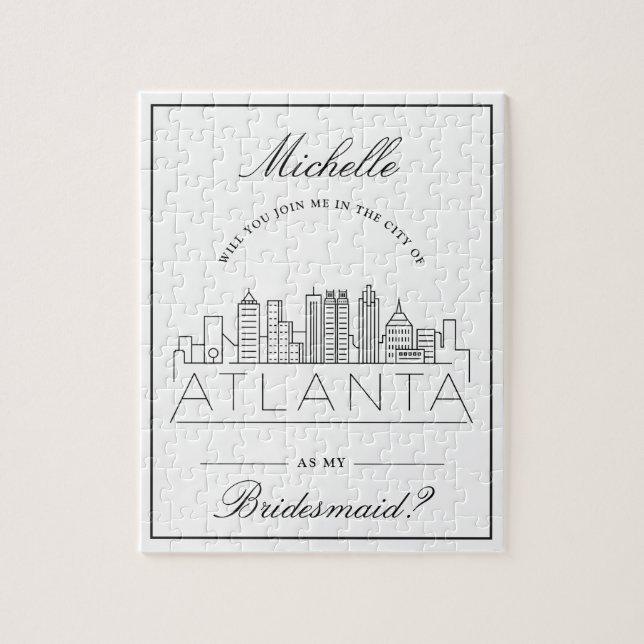 Quebra-cabeça Junte-Se A Mim Em Atlanta! | Bridesmaid Request Ji (Vertical)