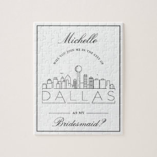 Quebra-cabeça Junte-Se A Mim Em Dallas Bridesmaid Request Jigsee