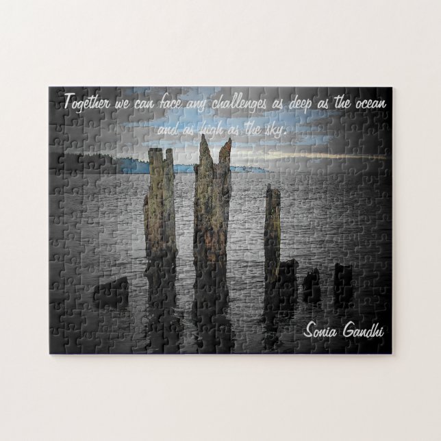 Quebra-cabeça Junto nós podemos enfrentar todos os desafios (Horizontal)