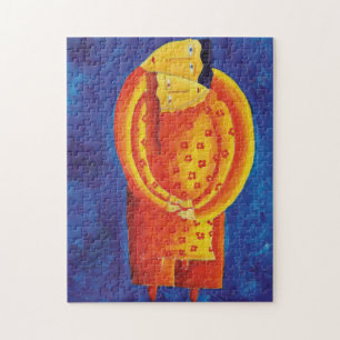 Quebra-cabeça Juntos com pintura acrílica de arte contemporânea