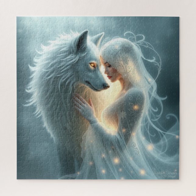 Quebra-cabeça Juntos, Forever AI Fantasy Digital Art Impressão (Vertical)