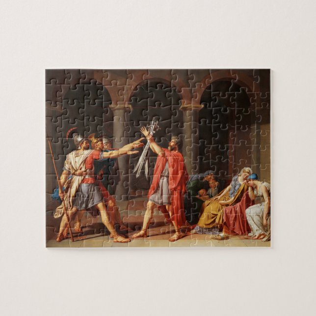 Quebra-cabeça Juramento do Horácio por Jacques-Louis David (Horizontal)