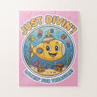 Quebra-cabeça Just Divin'! Lookin' For Treasure! - Cheerful