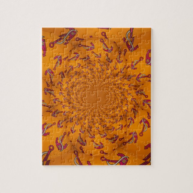 Quebra-cabeça Kaleidoscope Anchor Impressão de Arte (Vertical)