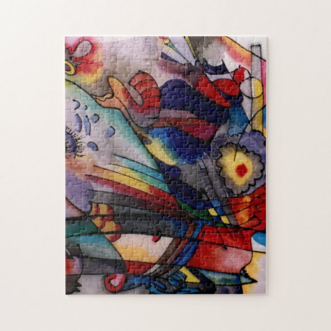 Quebra-cabeça Kandinsky 1913 - Abstrato Art Painting (Vertical)
