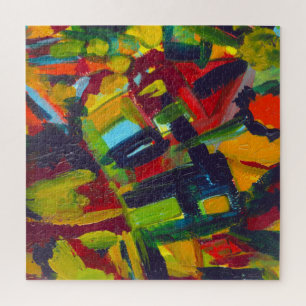 Quebra-cabeça Kandinsky '304' Colorful Abstrato Painting