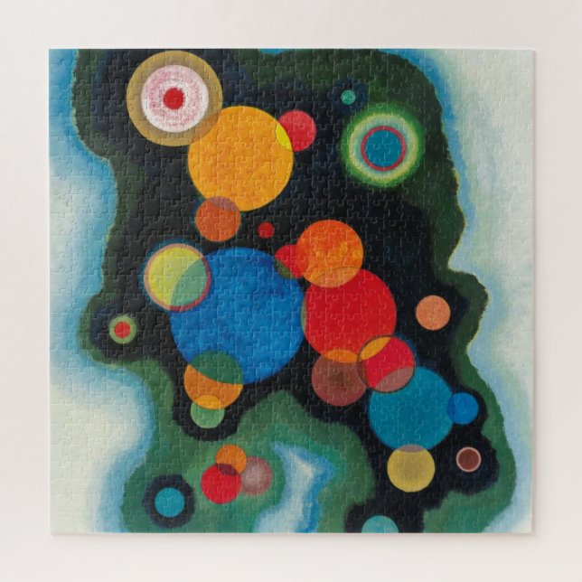 Quebra-cabeça Kandinsky aprofundou o óleo de Abstrato de impulso (Vertical)