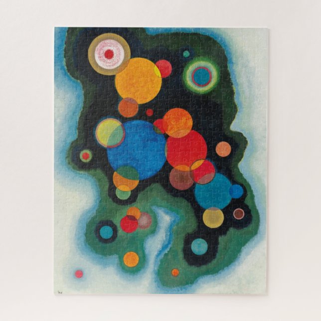 Quebra-cabeça Kandinsky aprofundou o óleo de Abstrato de impulso (Vertical)