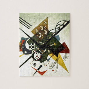 Quebra-cabeça Kandinsky Sobre A Abstrato De Pintura White II