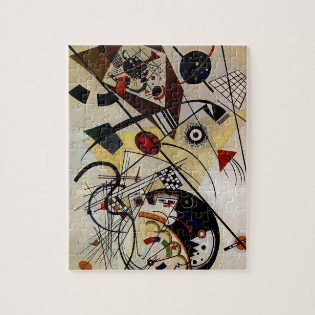 Quebra-cabeça Kandinsky Transverse Unbreak Line Abstrato Art (Vertical)