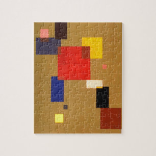 Quebra-cabeça Kandinsky treze retângulos abstrai a pintura