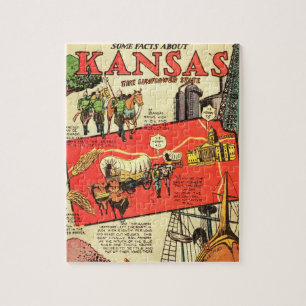 Quebra-cabeça Kansas o estado do girassol