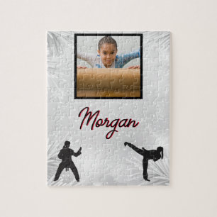 Quebra-cabeça Karate Winter Wonder Personalised Photo & Name