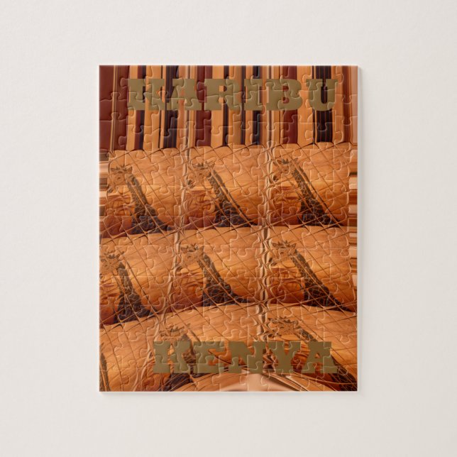 Quebra-cabeça Karibu Giraffe Hakuna Matata Chic Art Col (Vertical)