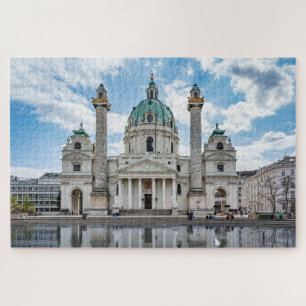 Quebra-cabeça Karlskirche em Viena, Áustria