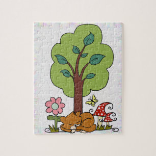 Quebra-cabeça Katze Baum