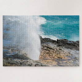 Quebra-cabeça Kauai Aqua Ocean Spouting Horn Poipu