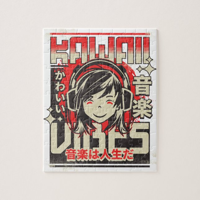 Quebra-cabeça Kawaii Vibes (Vertical)