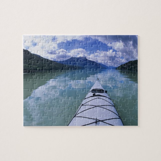 Quebra-cabeça Kayaking no fim do Lago Azure em Wells (Horizontal)