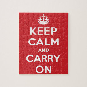 Quebra-cabeça Keep Calm And Carry On
