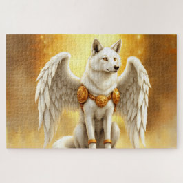 Quebra-cabeça Keeper of the Dawn – The White Winged Wolf. 