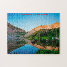 Quebra-cabeça Kelly Lake Califórnia. Saudações de Natal