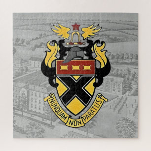 Quebra-cabeça Kemper Crest e Ilustração Escolar