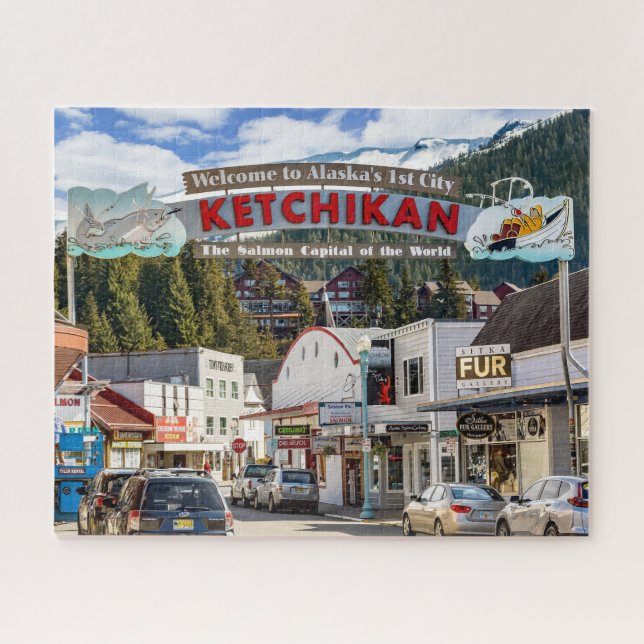 Quebra-cabeça Ketchikan, Alasca, Cruising Alaska Port (Horizontal)