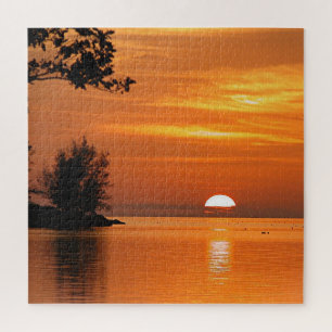 Quebra-cabeça Key West, pôr do sol da Flórida, bela fotografia
