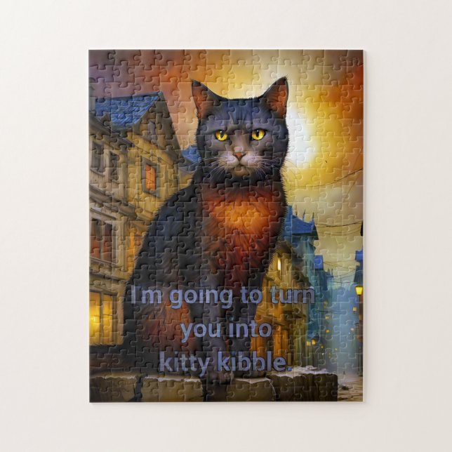 Quebra-cabeça Kibble gatinho (Vertical)