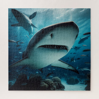 Quebra-cabeça Killer shark ocean jigsaw puzzle